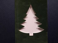 Fluweel kaart Kerstboom groen OP=OP - Klik op de afbeelding om het venster te sluiten